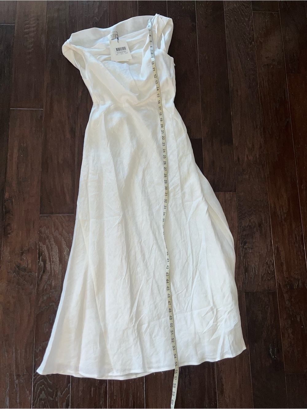DISSH JOELLE WHITE LINEN MIDI DRESS - Picture 7 of 15
